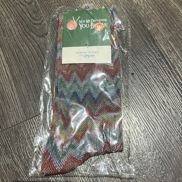 Litjoy crate not my daughter you B*tch socks Harry Potter - Picture 1 of 2